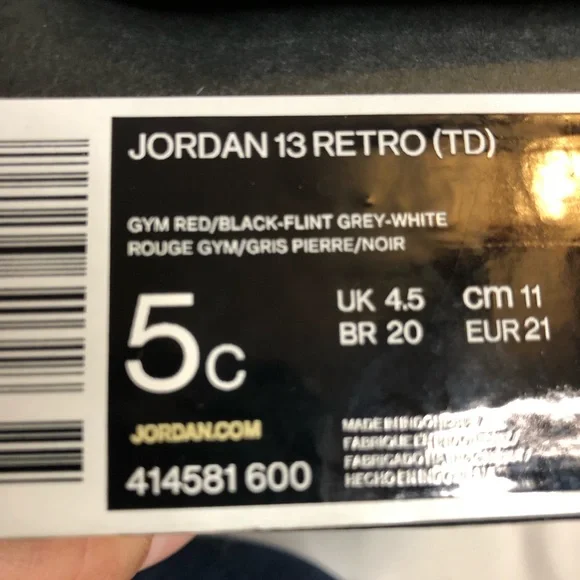 Jordan 13 Retro Gym Red flint grey white athletic shoes
